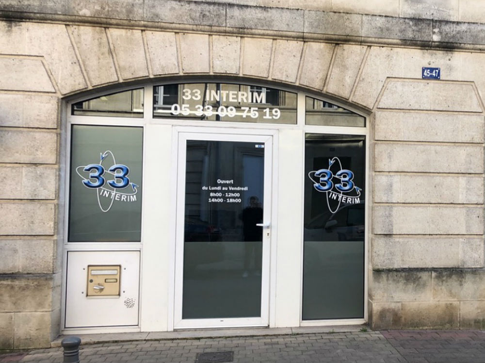 Vitrine de l'agence 33 Intérim Libourne